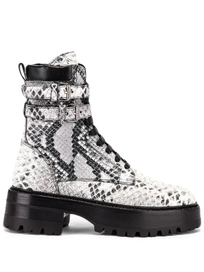 snake combat boots