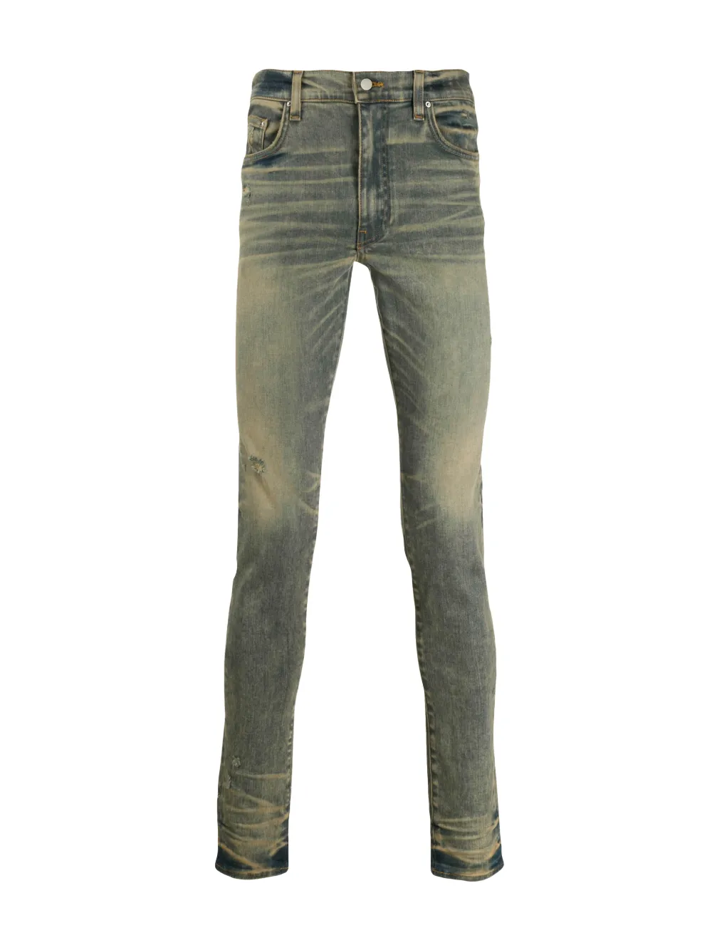 amiri indigo stack jeans