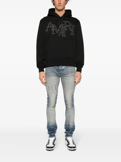 AMIRI Staggered logo patches hoodie Eraldo SA