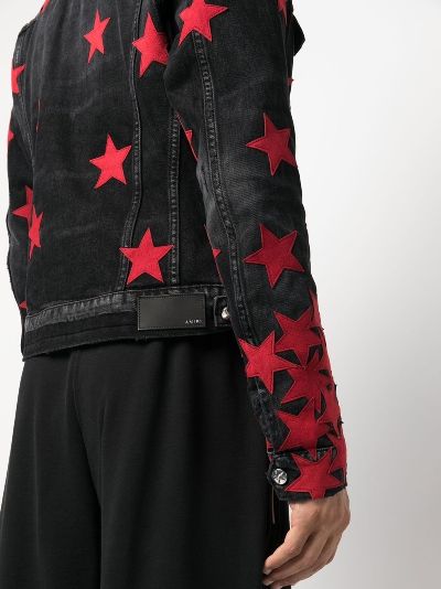 Denim jacket hot sale stars black