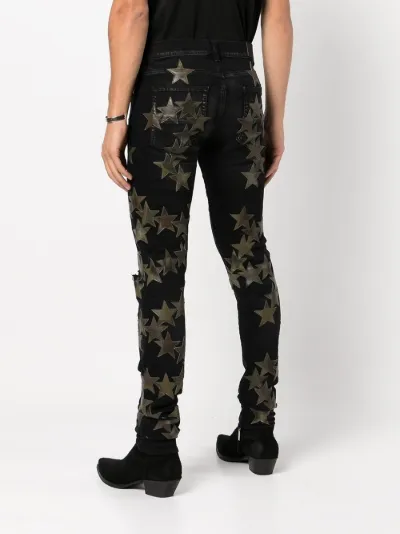 star-patch detail skinny jeans | AMIRI 