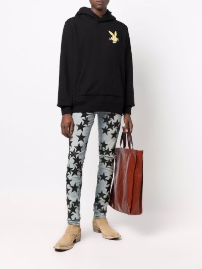 amiri jeans star print