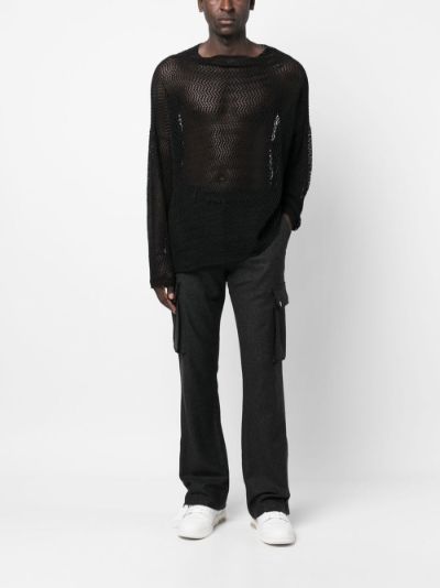 tactical cargo flared trousers, AMIRI