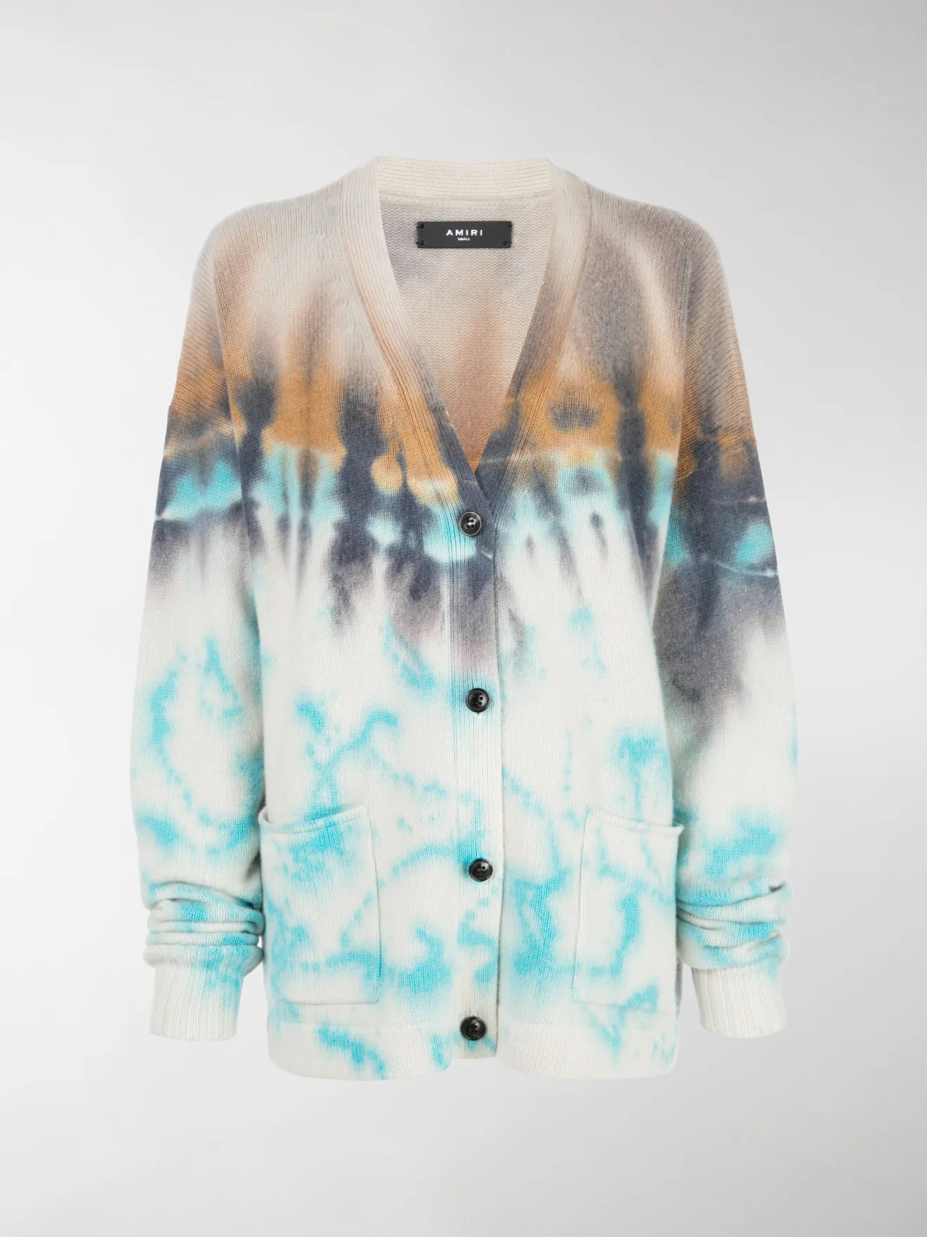 blue tie dye cardigan