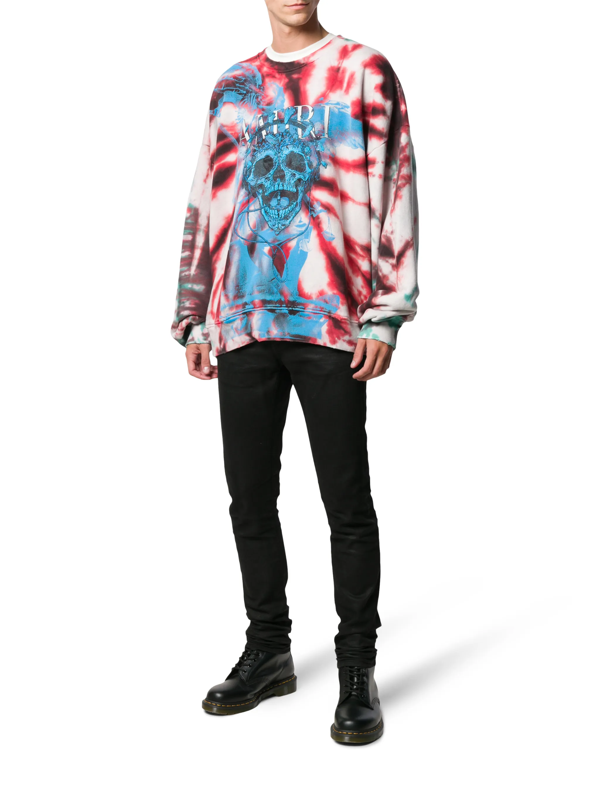 AMIRI tie dye skull crew neck sweatshirt Eraldo DE