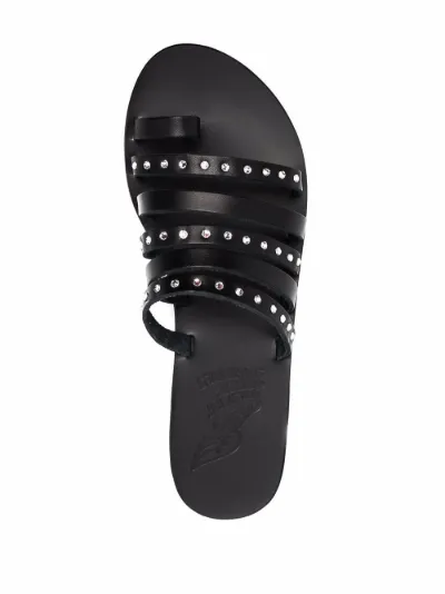 crystal studded sandals