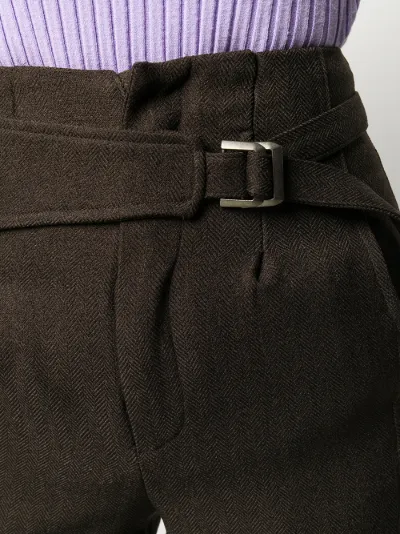 belted cargo trousers