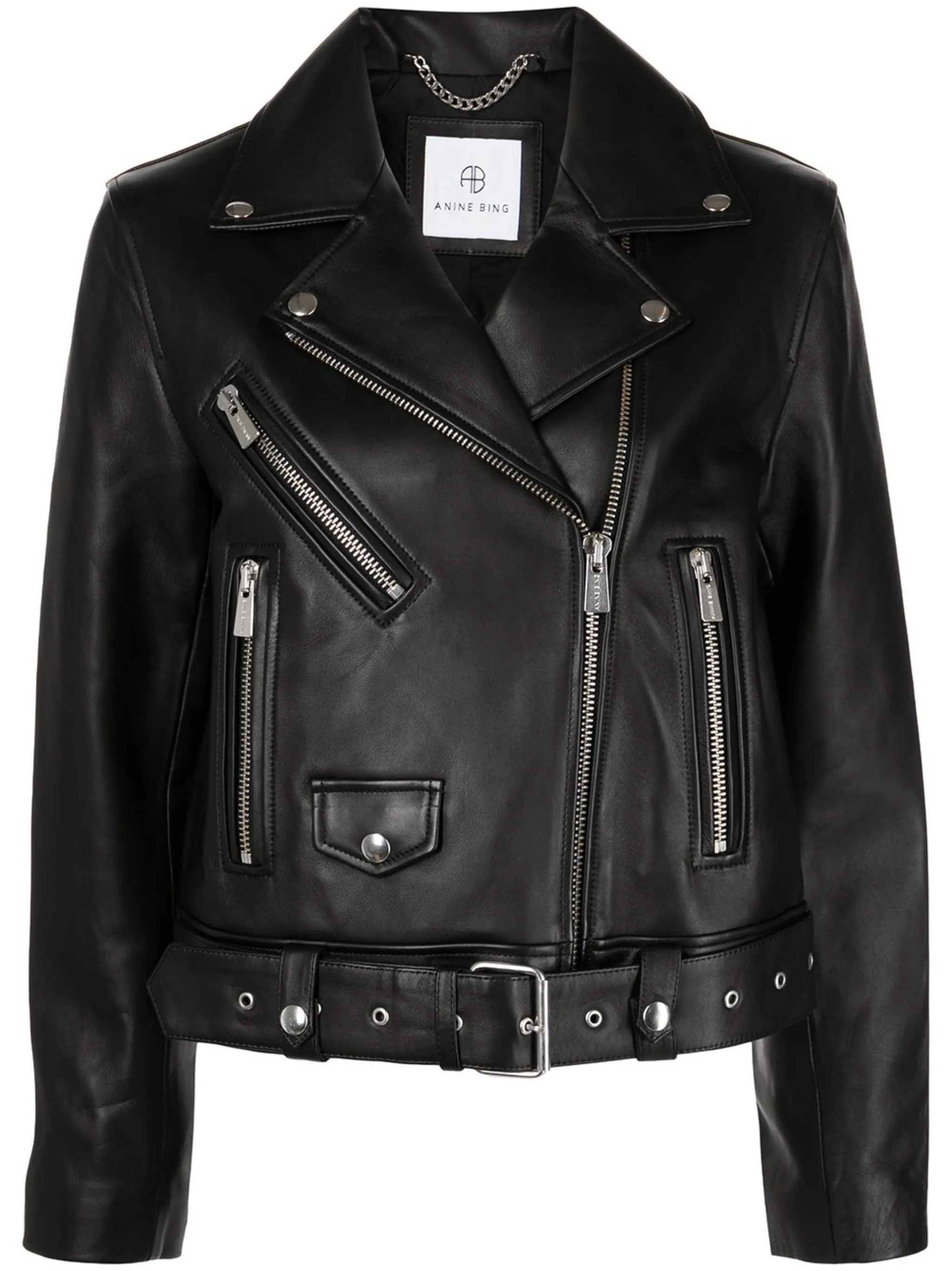 ANINE BING Benjamin leather biker jacket | Eraldo.com SH