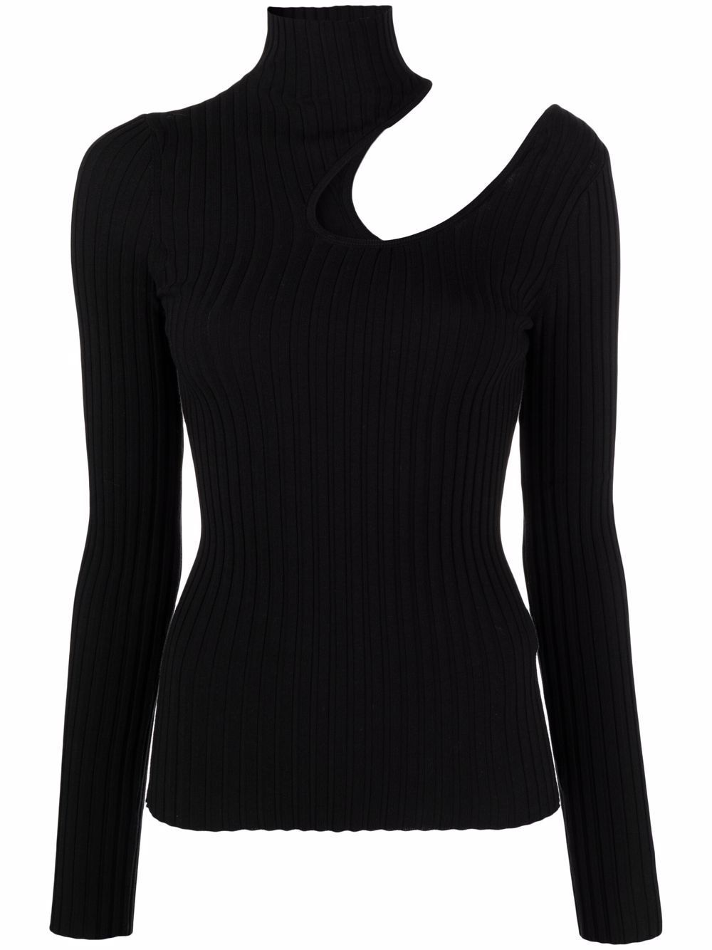 cut out ribbed knit top ANINE BING Eraldo