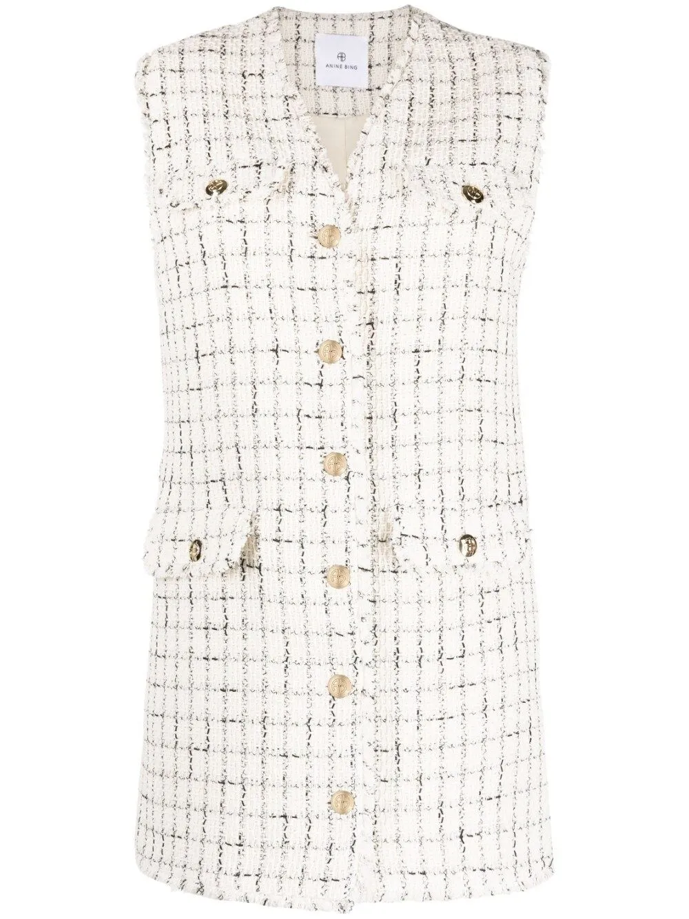 ANINE BING Janet plaid tweed dress | Eraldo.com BV