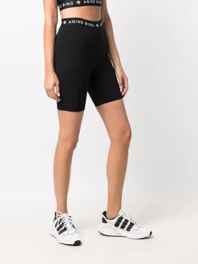 logo-waistband cycling shorts | ANINE 