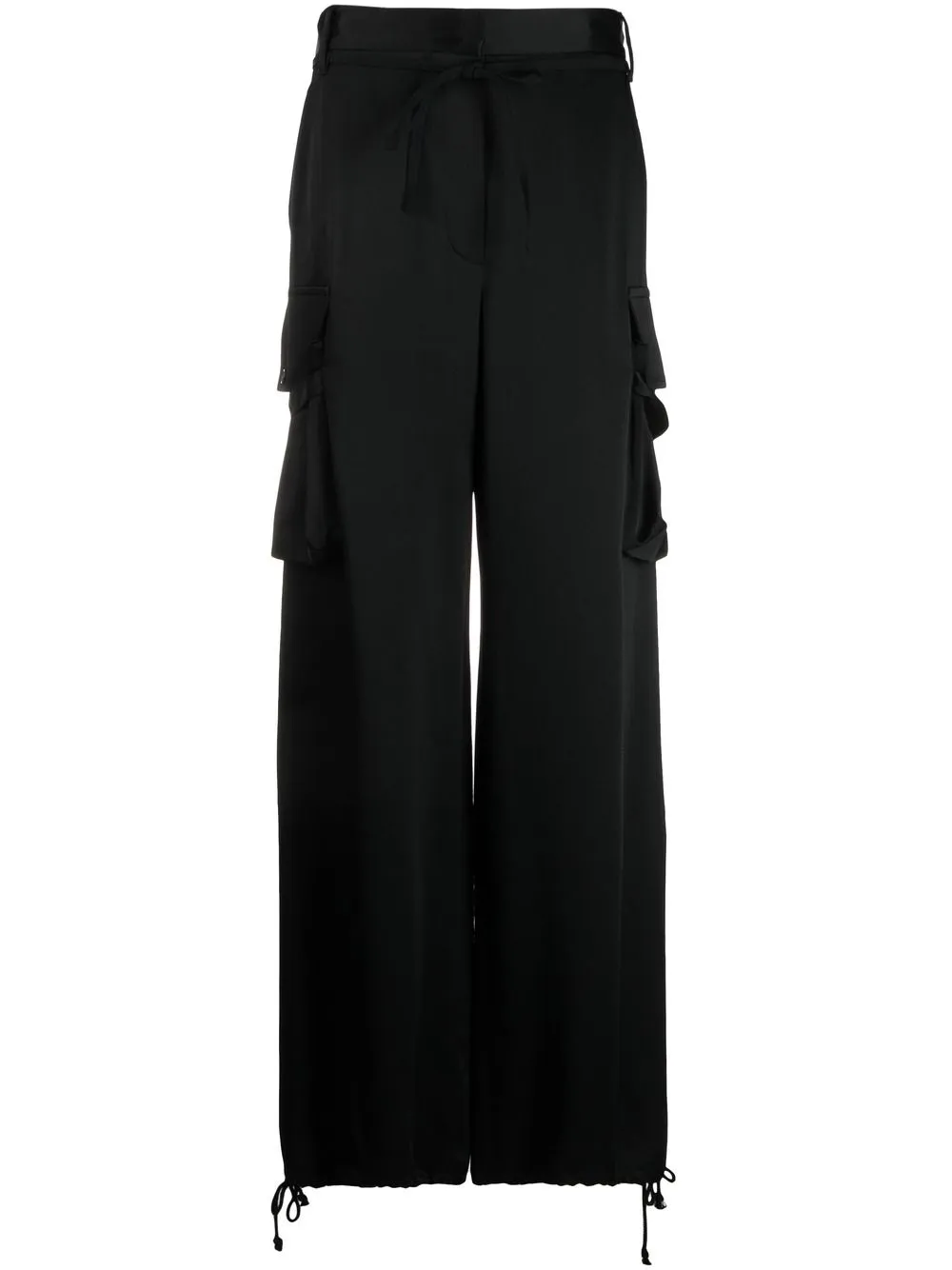 Ann Demeulemeester beige horse riding trousers with side pockets and belt  straps — fall 2004 - VANIITAS vintage designer clothing