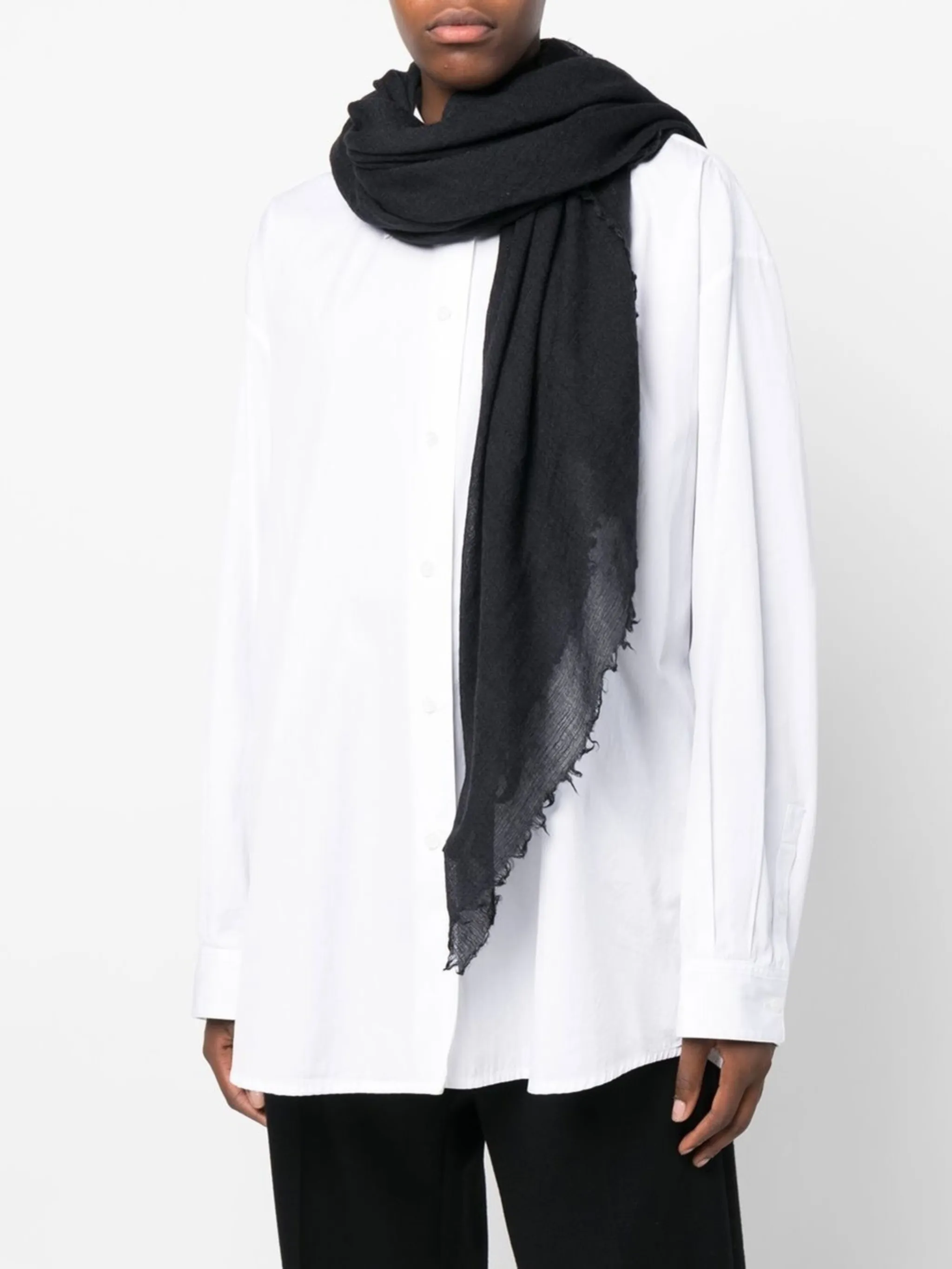Ann Demeulemeester frayed-edge scarf | Eraldo.com FR