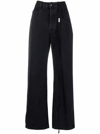 black wide leg jeans high waisted