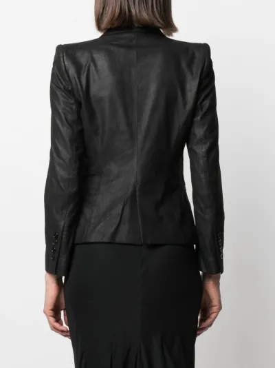 ann demeulemeester leather jacket
