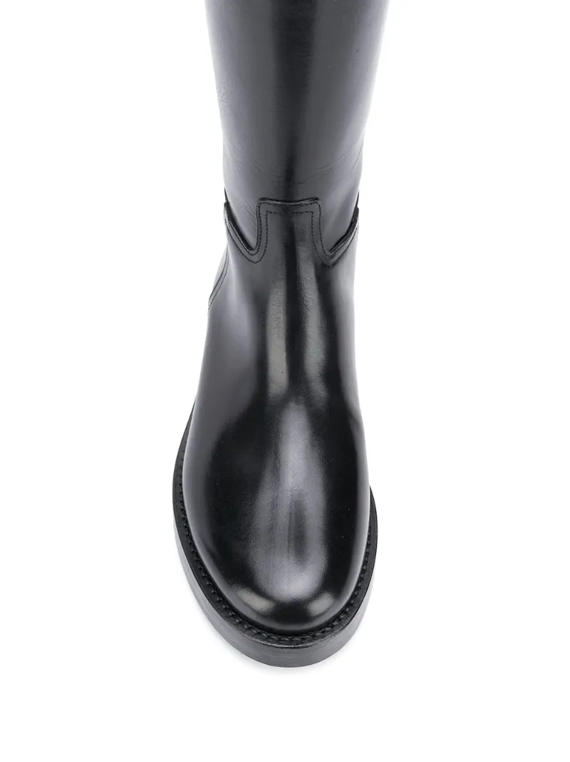 Stivali Ann demeulemeester in Pelle Nero taglia 38 IT - 21159744
