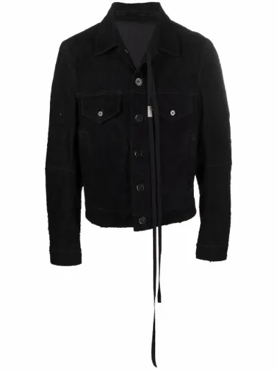 ann demeulemeester leather jacket