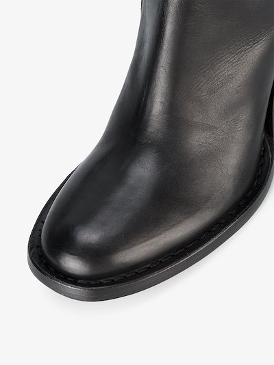 Ann Demeulemeester thigh-high mid-heel boots | Browns