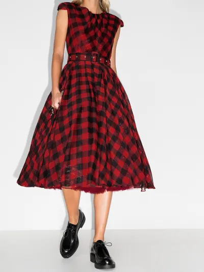 chiffon tea dress
