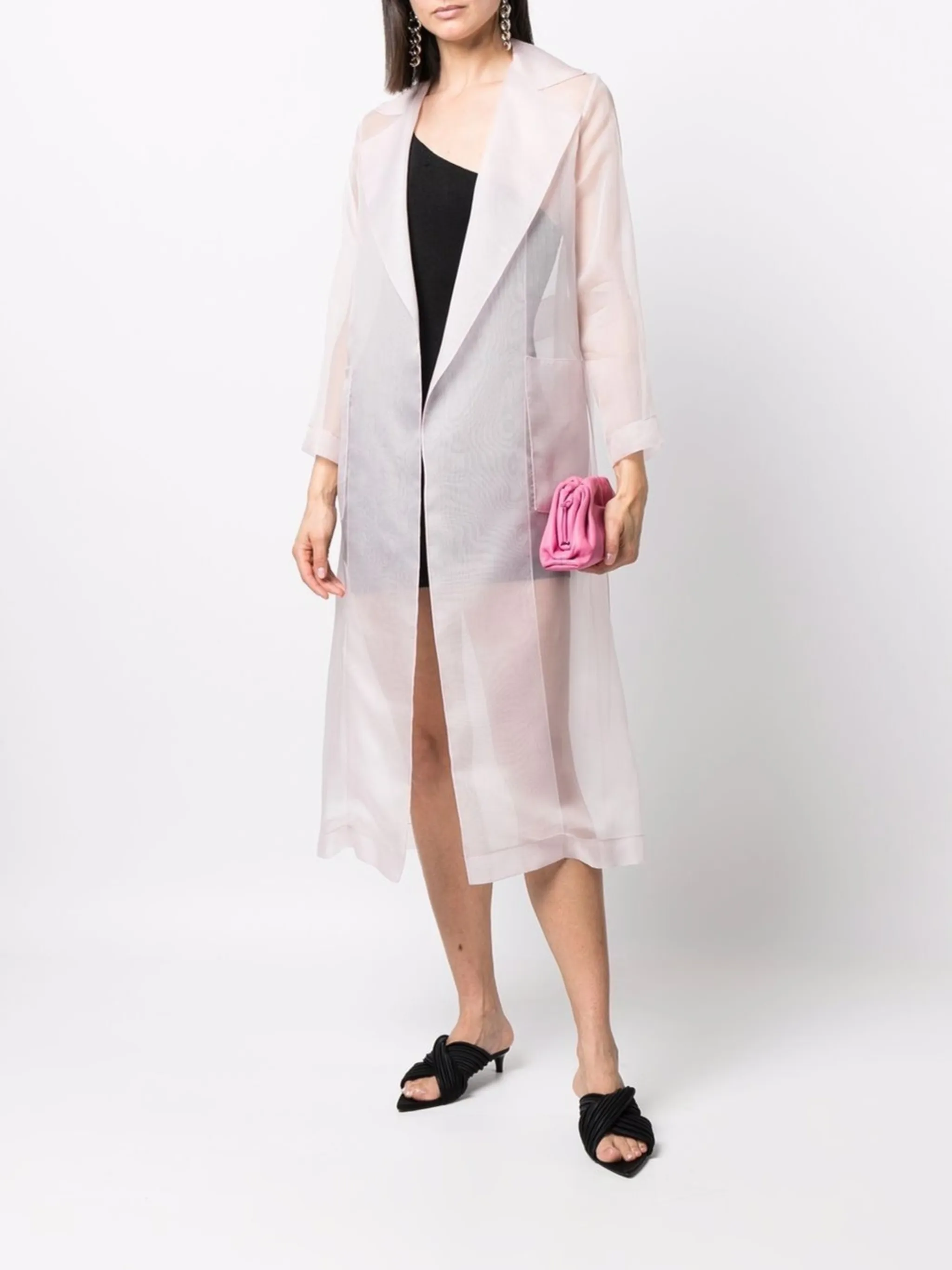 Finner sheer silk coat Antonelli US