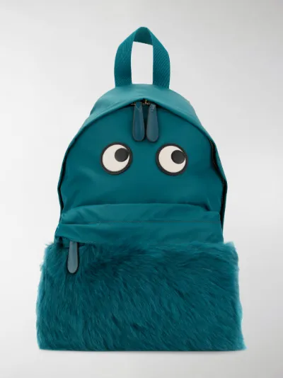 anya hindmarch shearling backpack