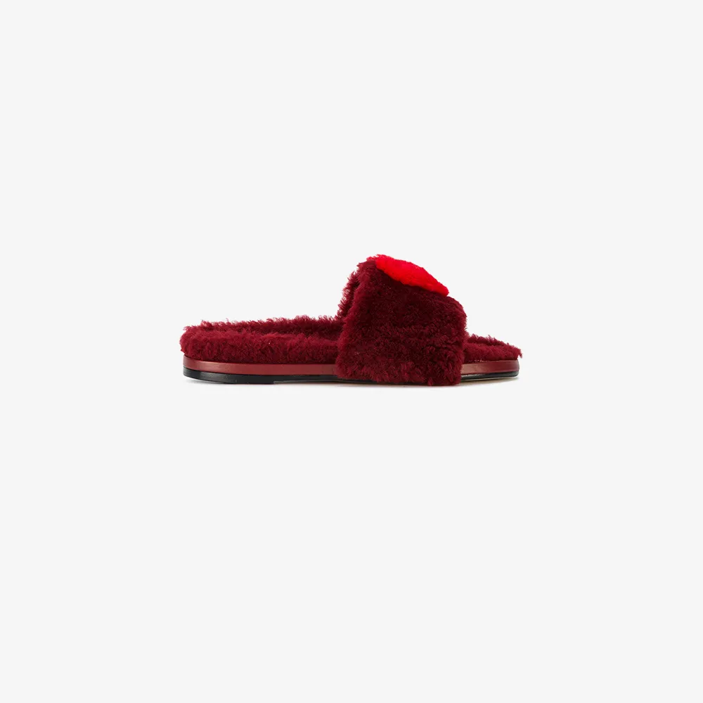 shearling sneaker slides