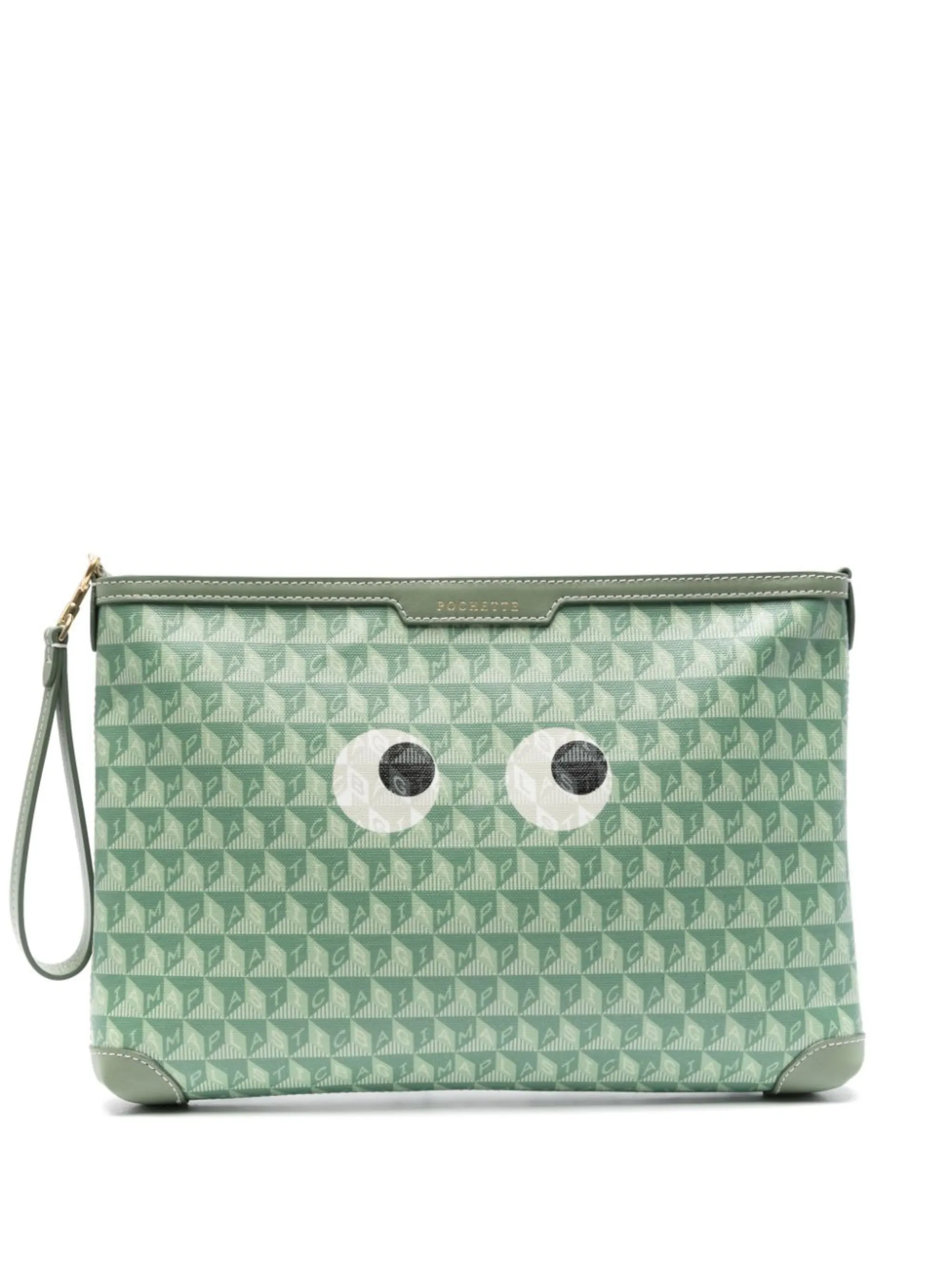 Anya Hindmarch I Am A Plastic Bag Eyes clutch bag | Eraldo.com JP