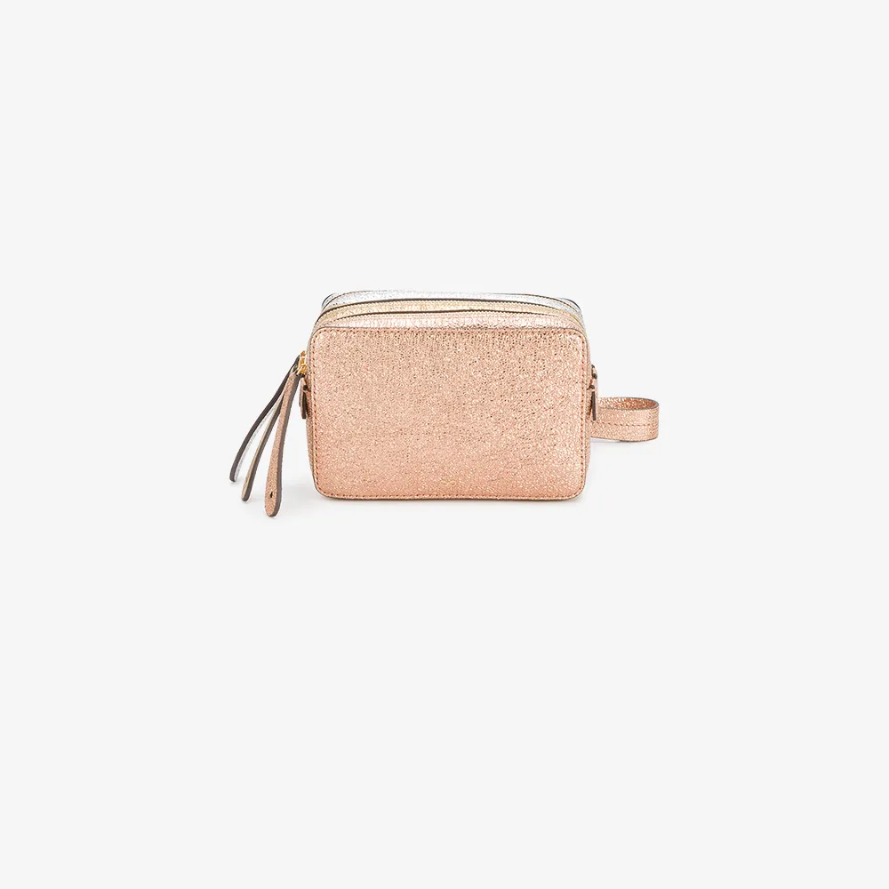Anya Hindmarch Mini Clutch Bag with Wrist Strap Browns