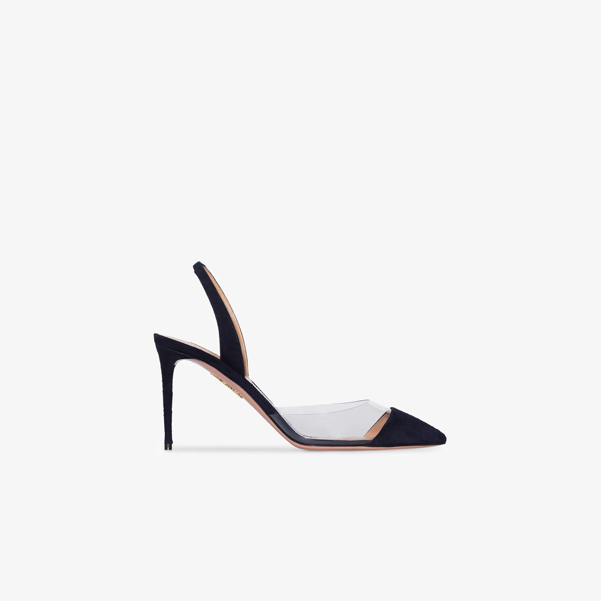 aquazzura pvc slingback heels