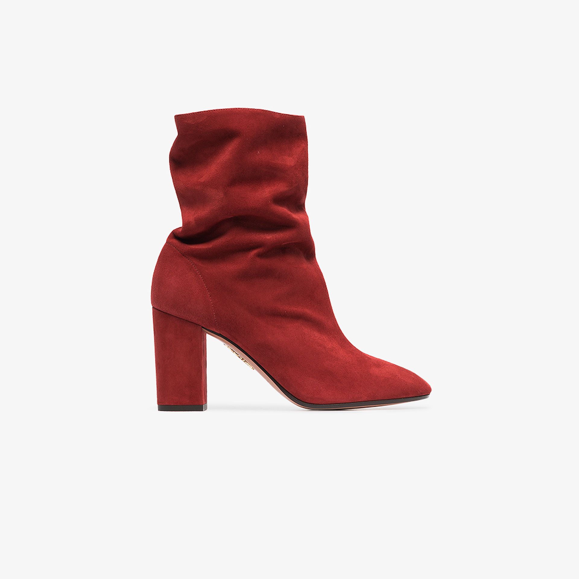 aquazzura red boots