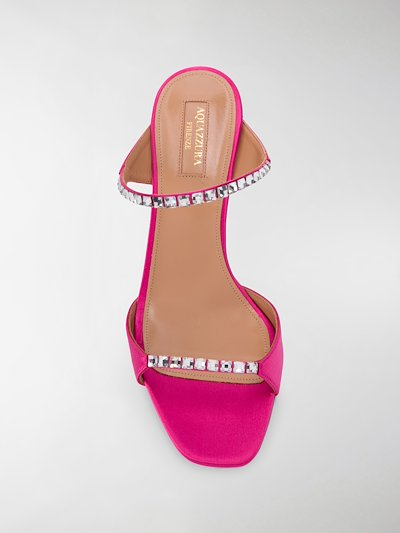 Aquazzura Diamante 75mm Sandals Pink Modes