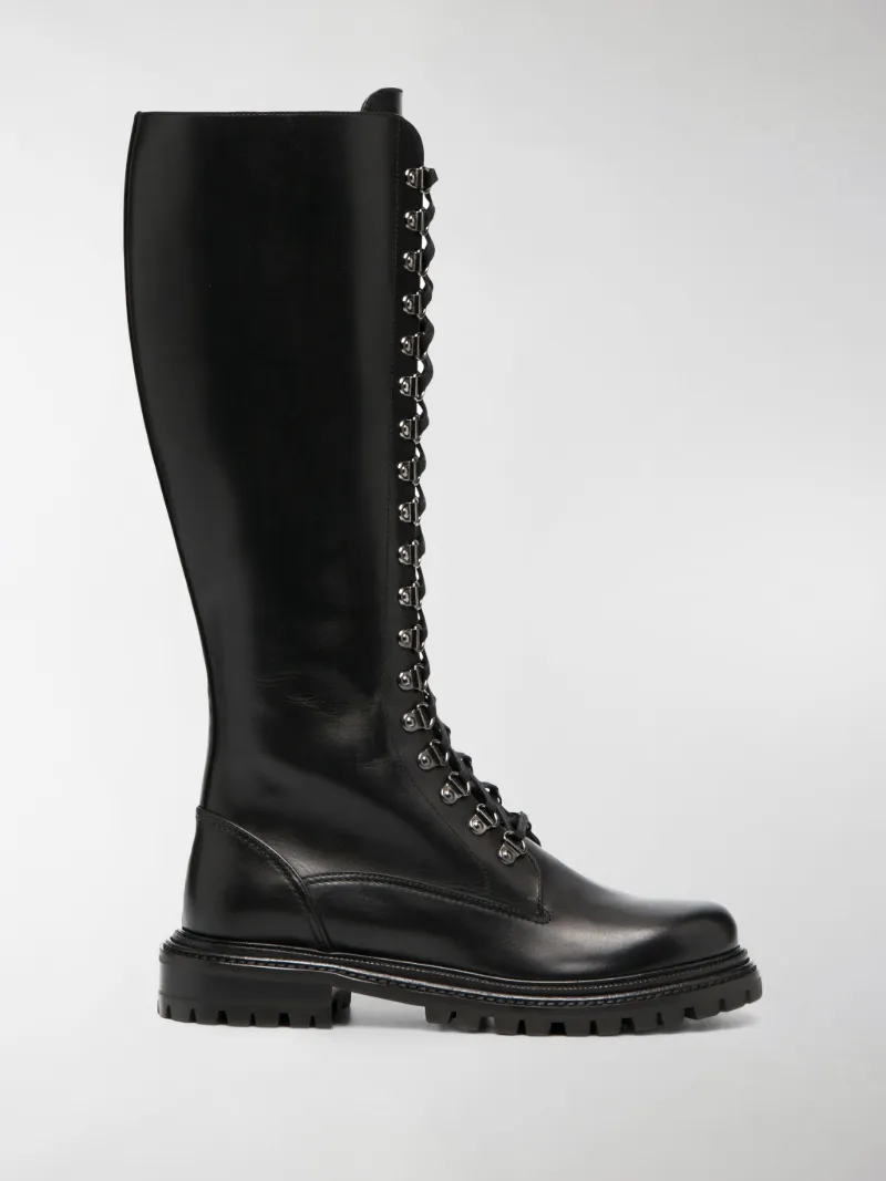 knee high combat boots