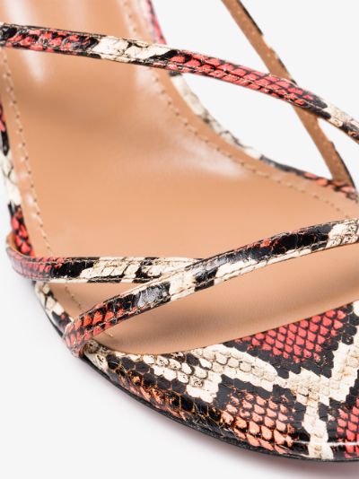 aquazzura snakeskin heels