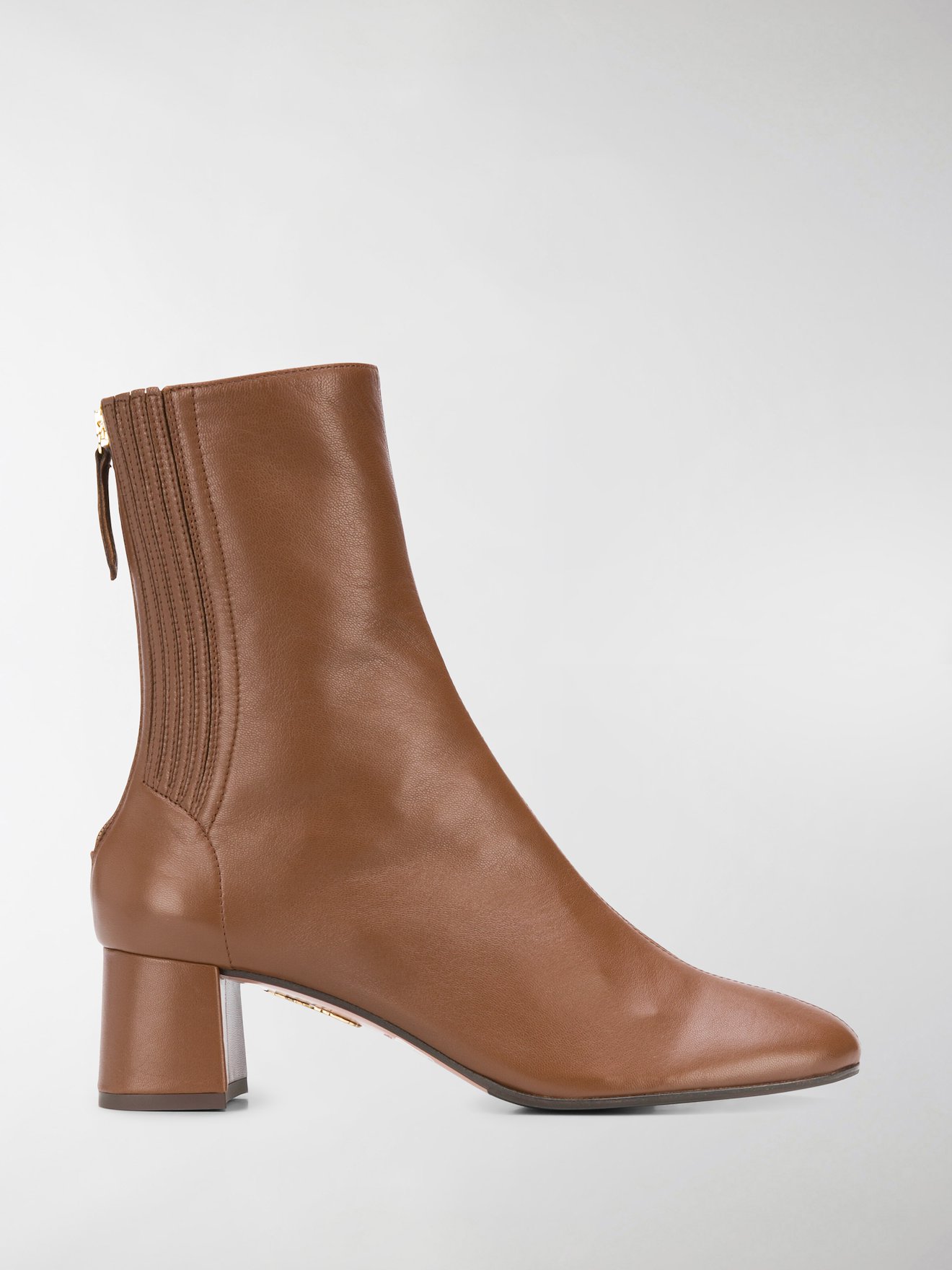 aquazzura saint honore combat almond toe boots