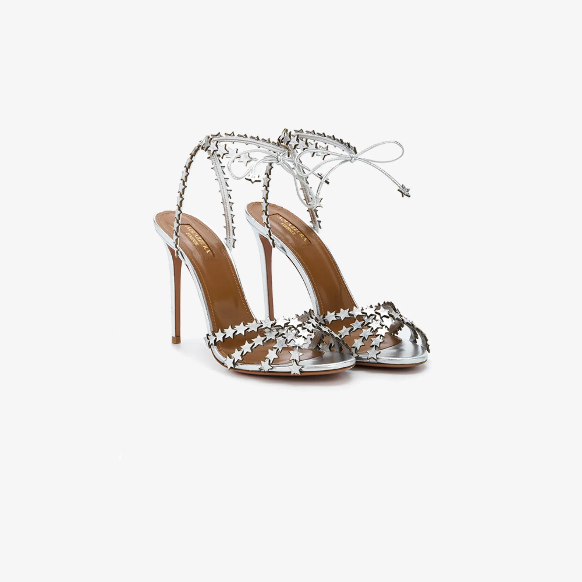 aquazzura silver shoes