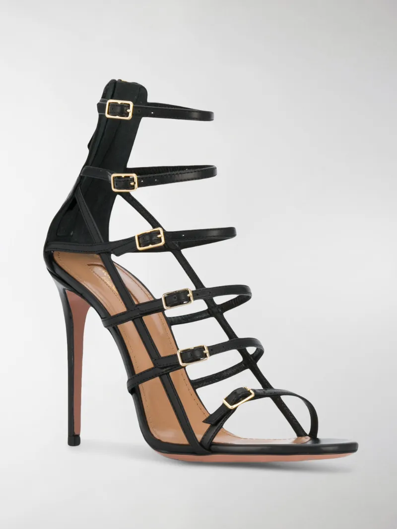 aquazzura supermodel buckle sandals