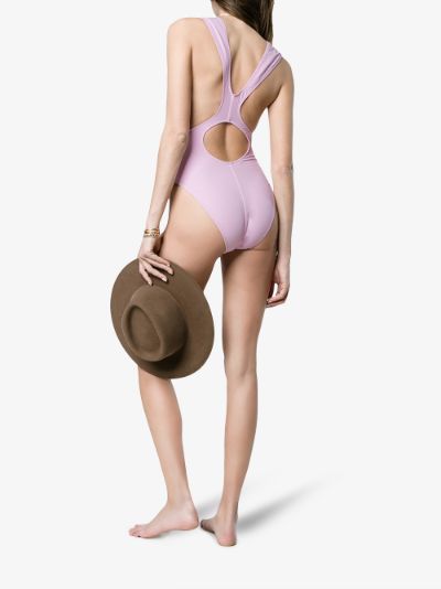 Pink Jireh cutout swimsuit展示图