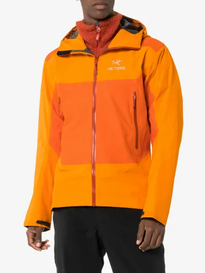 orange arcteryx jacket