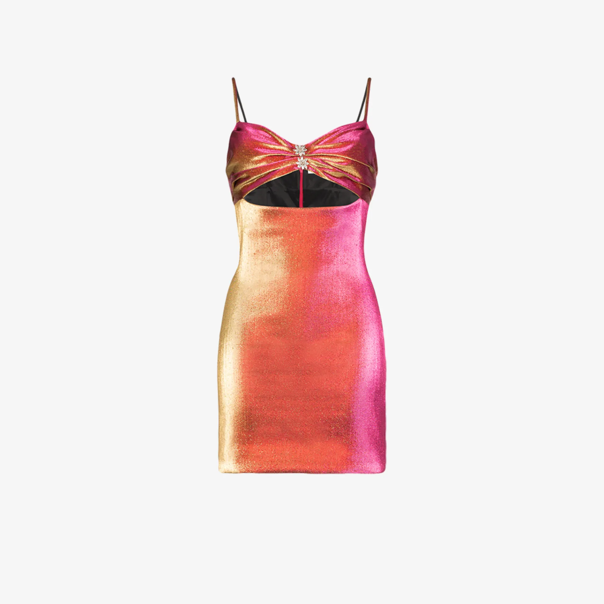 pink cut out mini dress