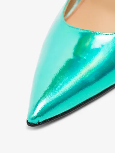 teal pumps