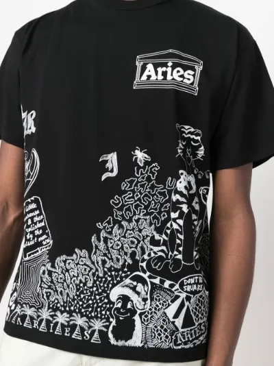 graphic-print cotton T-Shirt | Aries 