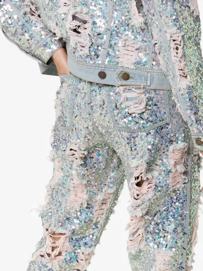 ashish sequin jeans