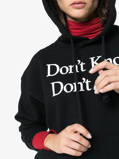 Don't Know Don't Care cotton hoodie展示图