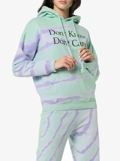 Don't Know Don't Care print cotton hoodie展示图