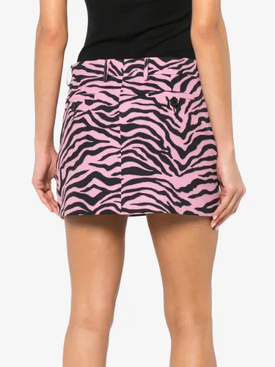 Scuba Tiger Print Mini Skirt展示图