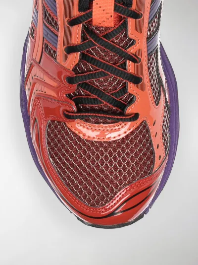 orange asics trainers