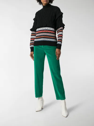 ASPESI Pantaloni in velluto a coste verde | MODES