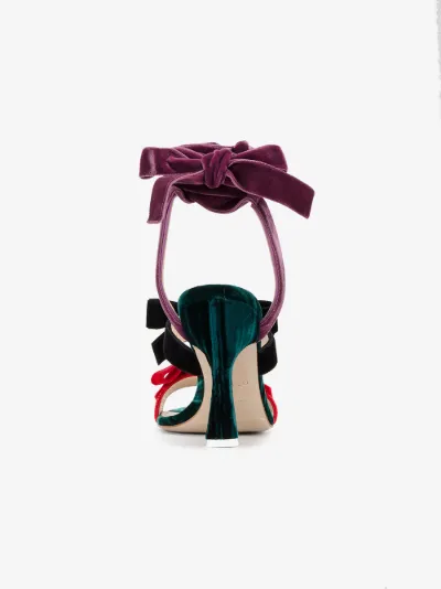 loft velvet bow sandals