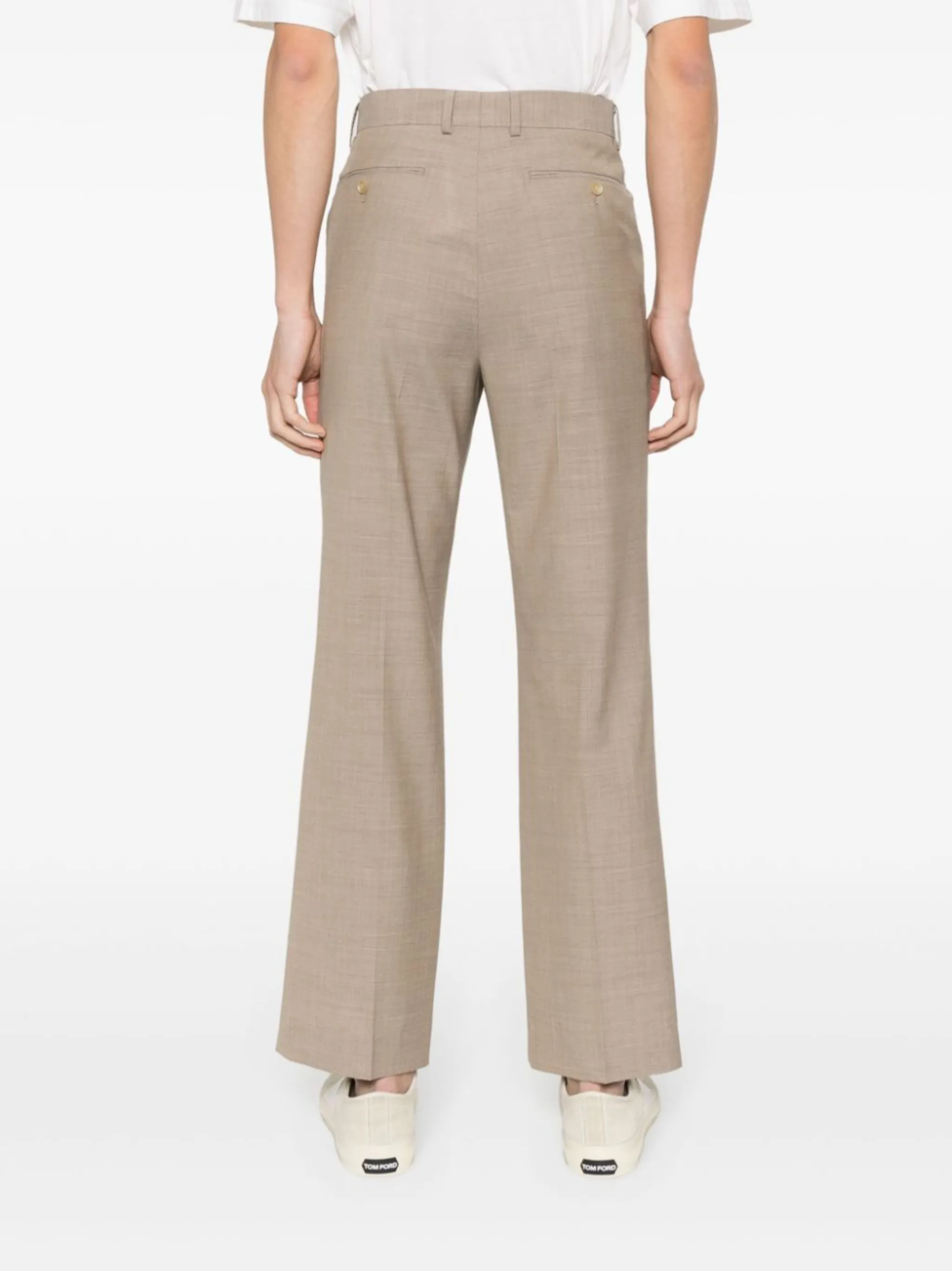 pressed-crease straight-leg trousers | Auralee | Eraldo.com GB