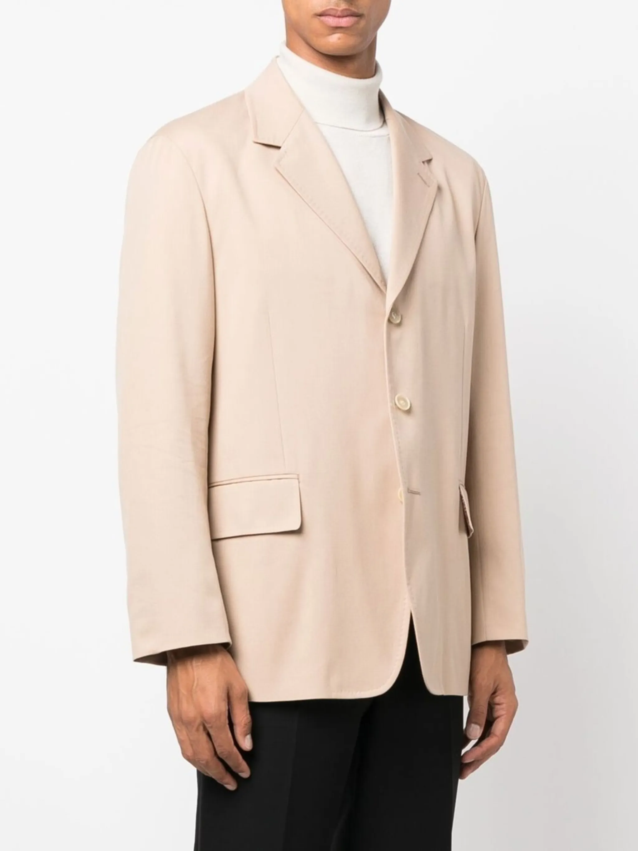 singlebreasted cottonwool blazer Auralee